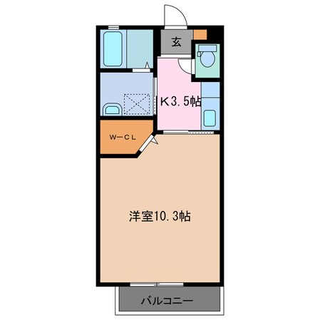 三日市駅 徒歩10分 2階の物件間取画像